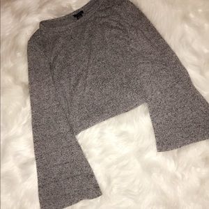Rue 21 cropped bell sleeve sweater
